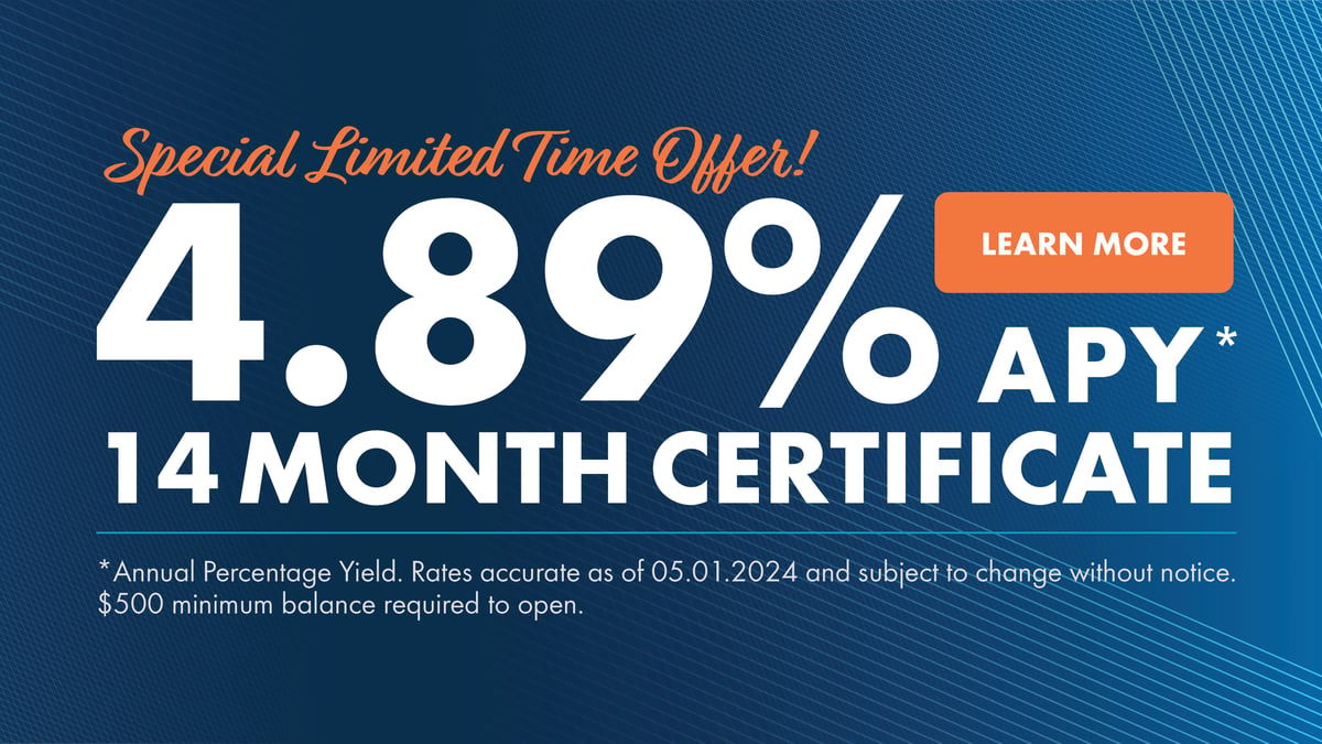 Special Limited Time Certificate Offer!